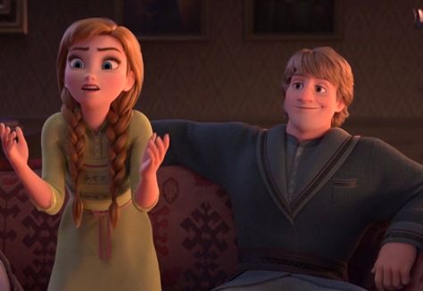 Disney Çiftleri, Frozen Anna And Kristoff, Frozen Funny, Anna And Kristoff, Kristoff Frozen, Anna Kristoff, Disney Romance, Disney Ships, Disney Cuties