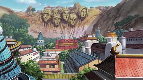 Naruto Backgrounds Landscape, Konoha Landscape Wallpaper, Landscape Naruto Wallpaper, Naruto Scenery Wallpaper, Naruto Backgrounds Scenery, Naruto Landscape, Naruto Scenery, Naruto Shifting, Naruto Backgrounds