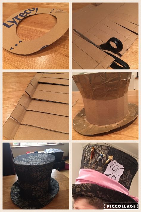 How To Make A Steampunk Hat, Mad Hatter Cosplay Female Diy, Mad Hatter Bow Tie Diy, Alice In Wonderland Scarecrow, Mad Hatter Cosplay Diy, Alice In Wonderland Diy Crafts, Mad Hatter Hat Ideas, Mad Hatter Hat Diy, Mad Hatter Diy