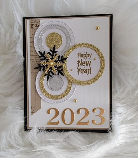 Christmas Box Frames, New Years Greetings, Thumbprint Art, Happy Birthday Frame, Happy New Year Cards, Cup Crafts, Diary Ideas, Birthday Frames, New Year Greetings