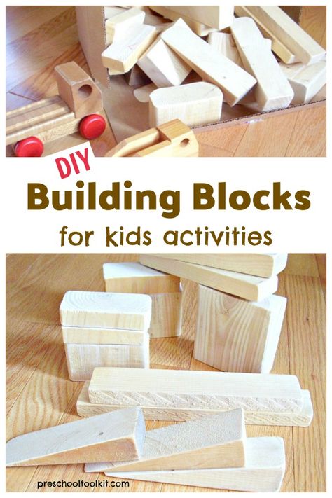 Foam Blocks For Kids, Wooden Blocks For Kids, Wooden Blocks Diy, Wood Blocks Diy, Steam Kids, Blocks For Kids, Diy Building Blocks, Wooden Blocks Toys, Wooden Toys Diy