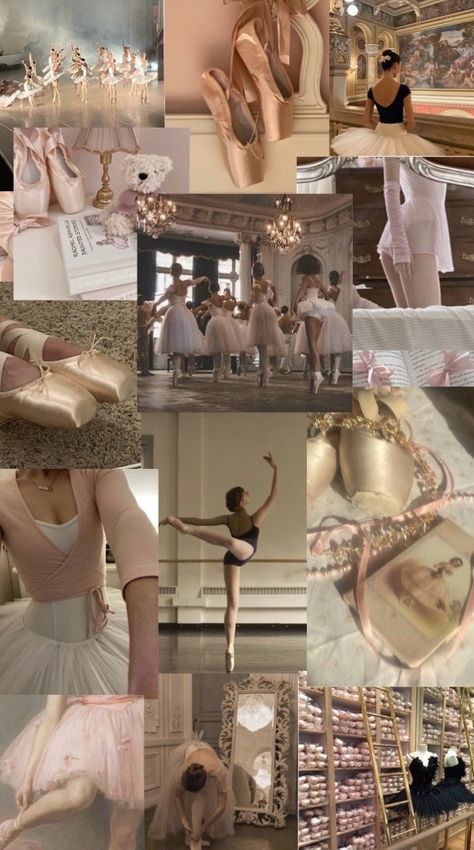 Ballet Aesthetic Collage, Ballet Collage Wallpaper, Ballet Core Aesthetic Wallpaper, Ballet Vision Board, Dance Ballet Aesthetic, Adult Ballet Class Aesthetic, Ballet Phone Wallpaper, Ballet Mood Board, Ballet Astethic