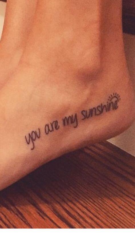 Sunshine Tattoo Small, My Sunshine Tattoo, Sunshine Tattoo, Cowgirl Tattoos, Cute Hand Tattoos, Western Tattoos, Tasteful Tattoos, Initial Tattoo, Dad Tattoos