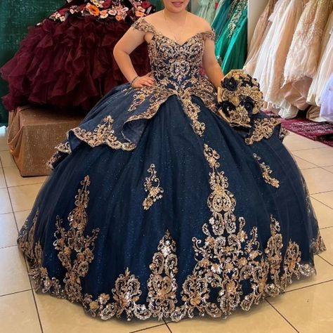 Navy Blue Shiny Quinceanera Dresses Beaded Appliques Lace Beads Ball Gown Princess Sweet 16 Year 16 Year Girl, Navy Blue Quinceanera Dresses, Champagne Quinceanera Dresses, Princess Sweet 16, Champagne Ball Gown, Quinceanera Dresses Black, Ball Gown Princess, Blue Quinceanera, Quinceanera Dresses Blue