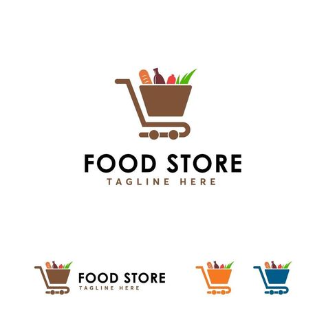 Food Store logo designs concept vector, Store logo template Food Store Logo, Logo Design Food, Store Logo Design, Indian Wall Decor, Logo Online Shop, Easy Room Decor, Store Logo, Food Logo Design, Logo Food