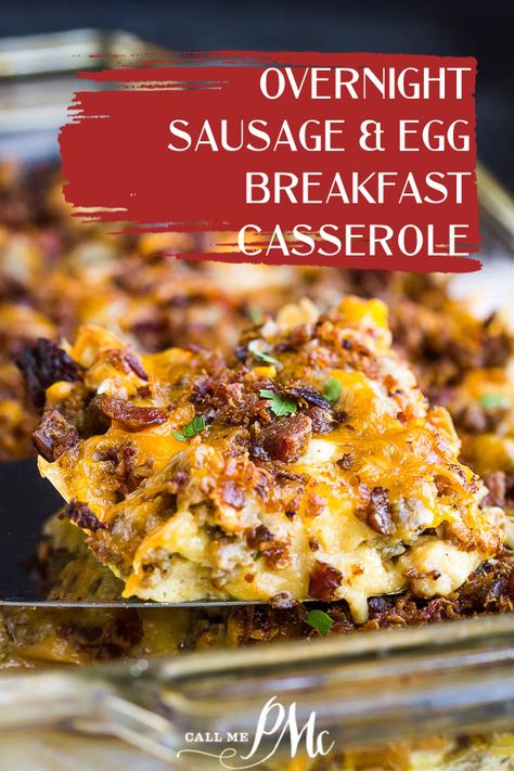 Sausage Croissant, Overnight Sausage Breakfast Casserole, Easy Overnight Breakfast, Easy Breakfast Casserole Sausage, Sausage Egg Breakfast Casserole, Croissant Breakfast Casserole, Egg Breakfast Casserole, Breakfast Croissant, Casserole Breakfast