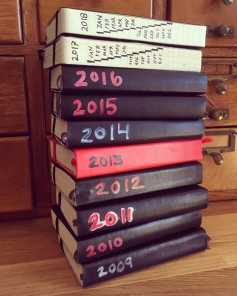 Diary Books Notebooks, Diary Aestethic, Diary Aesthetics, Diary Collection, Full Journal, Moleskine Diary, Diaries Aesthetic, Diary Aesthetic, Austin Kleon