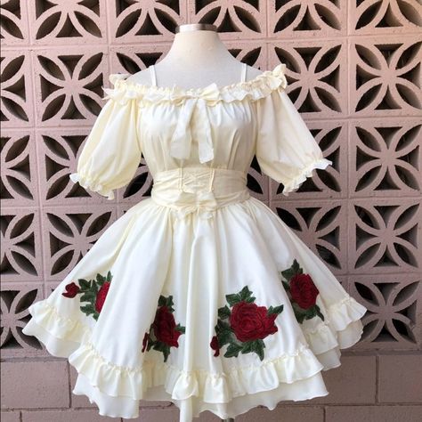 Cotton Fabric With Elastic In The Waist And Arms Mexican Dress Aesthetic, Mexican Themed Outfits, Traditional Mexican Dress Jalisco, White Charro Dress, Mexican Graduation Dress, Vaquera Outfit Mexican Dress, Mexico Traditional Dress, Hispanic Dresses, Charro Dresses Quinceanera