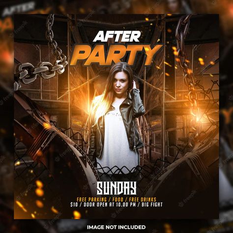 Premium PSD | Night club party flyer social media post template Social Media Background, Night Club Party Flyer, Club Party Flyer, Free Social Media Templates, Indian Freedom Fighters, Types Of Social Media, Minimal Photography, Social Media Post Template, Club Poster