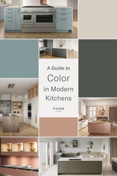 Discover how color transforms modern kitchen design, with tips on using everything from warm neutrals to vibrant pinks for a fresh, contemporary look. Modern Kitchen Color Ideas, Colour Palette Kitchen, Neutral Kitchen Colors, Kitchen Color Ideas, Modern Kitchen Colours, Kitchen Design Color, Neutral Kitchen, Pink Kitchen, Kitchen Color