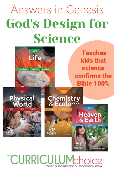 Answers in Genesis: God's Design for Science Curriculum Review - The Curriculum Choice Design For Science, Answers In Genesis, Auditory Learners, The Sky Is Falling, Physical Chemistry, Christian Science, Animal Science, Teaching Life, Science Curriculum