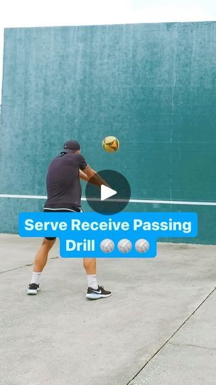 14K views · 1K reactions | Want to improve your serve receive??? With this drill you can develop great confidence in your serve receive and get plenty of quality repetitions.   This is one of my favorite wall volleyball drills. It allows you to really lock in on your form and technique when passing a serve receive.   As you go through this drill, focus on being low and athletic, having a consistent platform, great touch on your passes, and then passing the ball up and down and *gently skipping it off the wall.   *By gently skipping the ball off the wall back to yourself, you can practice passing the right distance for your partner, and also save time and energy as the ball will roll back to you.   🎥 @wallvolleyball  Like👍🏼, Comment💬, Share📲  #explore #explorepage #exploremore #explore Volleyball Serve, Back To Yourself, Volleyball Drills, Drills, Off The Wall, Save Time, Volleyball, Improve Yourself, Confidence