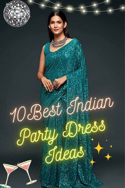 Are you looking out for the perfect attire for your friend's wedding party or the evening reception of your cousin's wedding function? Well, we have sorted it all. We have selected some of the best Indian party wear dresses that you can wear on any grand occasion. Not just that, we have also picked up some of the best accessories that would go perfectly well with each of the outfits. So check out the latest ideas now! #bestindianpartyweardresses #indianpartyweardress #indianethnicdress Indian Cocktail Party Outfit, Latest Dresses Indian Party Wear, Cocktail Party Outfit Indian, Party Outfit Indian, Cocktail Dress Indian Wedding, Party Wear Dress Ideas, Indian Reception Outfit, Day Wedding Outfit, Indian Party Wear Dresses