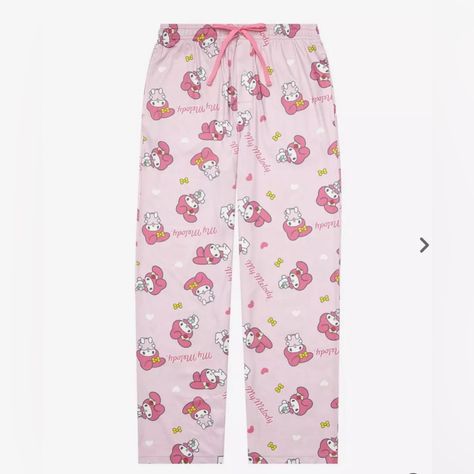 Brand New My Melody Pj Pants Size: Small Sanrio Pants, Sanrio Outfits, Sanrio Clothes, Sanrio Fashion, Kitty Clothes, Hello Kitty Clothes, Sanrio My Melody, Cute Pjs, Mens Sleepwear