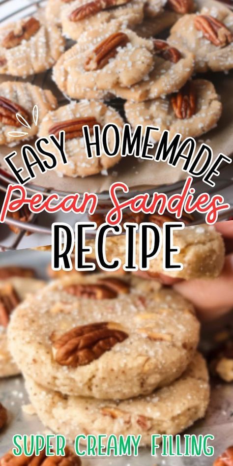 Easy Homemade Pecan Sandies! These delightful cookies are a nostalgic nod to the classic shortbread, with the added richness of toasted pecans. Whether enjoyed with a cup of coffee in the morning or as an afternoon treat, these buttery cookies are sure to satisfy your Pecan Sandies Cookies, Sandies Recipe, Sandies Cookies, Pecan Sandies, Buttery Cookies, Chocolate Cookie Recipes, Cookies Recipes, Toasted Pecans, Soft Cookie