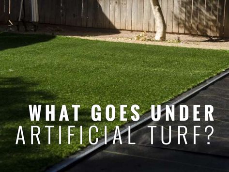 What goes under artificial turf? - Turf Pros Solution Turf In Garage, Astro Turf Backyard Ideas, Fake Grass Dog Area, Astro Turf Play Area, Turf Play Area Backyard, How To Put Down Artificial Turf, Installing Turf Lawn, Artificial Turf Play Area, Outdoor Turf Play Area