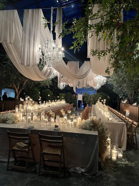 Unique Event Decor, Arabian Wedding, Wedding Draping, Draping Wedding, Church Wedding Decorations, Dream Wedding Decorations, Tuscan Wedding, Wedding Set Up, Wedding Hall