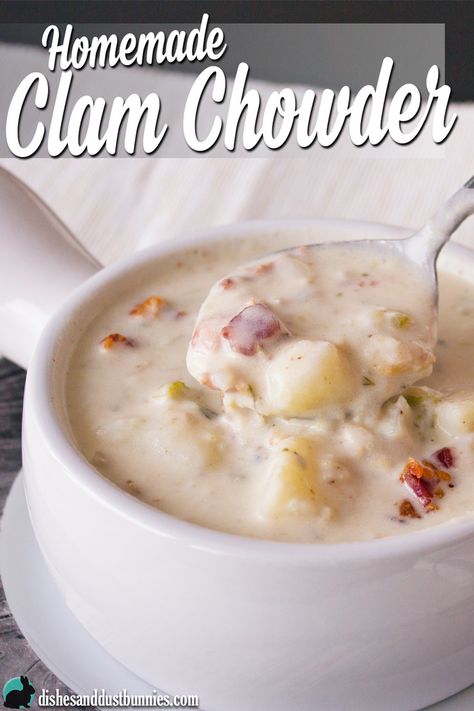 Creamy Clam Chowder Recipe New England, Ivars Clam Chowder Recipe, Razor Clam Chowder, Clam Chowder Recipe New England, Best Clam Chowder Recipe, Bakery Style Chocolate Chip Muffins, Homemade Clam Chowder, Clam Chowder Soup, Clam Chowder Recipe