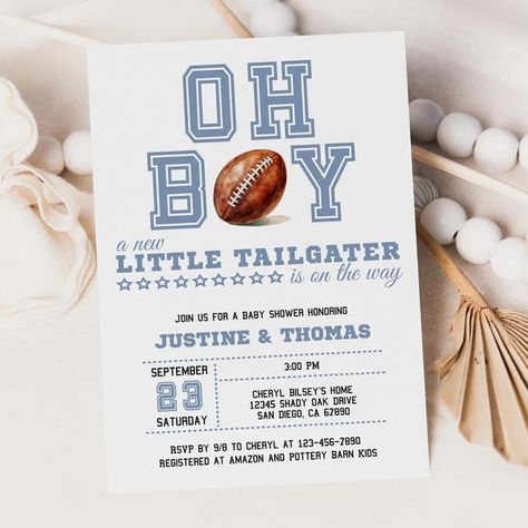 Football Baby Shower Invitation Template, Tailgate DIY Oh Boy Baby Shower Invite, Minimalist Baby Shower, Editable PRINTABLE DOWNLOAD 316 - Etsy Tailgate Diy, Football Baby Shower Invitations, Football Baby Shower, Baby Shower Invitation Template, Minimalist Baby, Football Baby, Baby Shower Invite, Boy Baby Shower, Baby Shower Invitations For Boys