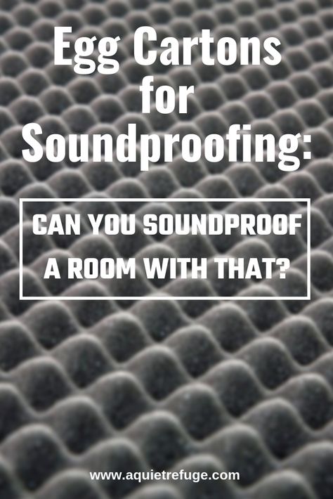 Egg Cartons for Soundproofing: Can You Soundproof a Room with That? In this article, I will be explaining why egg crates can’t be used in soundproofing and offer you some other alternatives when it comes to soundproofing. #eggcartons #soundproofingguide #roomdecor #homeimprovement #eggcartonsforsoundproofing Soundproof Room Diy, Soundproof Panels, Sound Blocking, Soundproofing Material, Mini Gym, Sound Panel, Movable Walls, Music Recording, Recording Studio Home