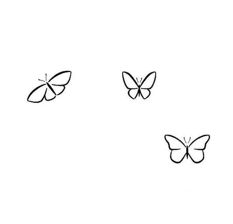 Tattoo Simplistic, Outline Butterfly, Stencil Simple, Outline Ideas, Tattoo Butterflies, Tattoo Dainty, Tattoo Easy, Doodles Aesthetic, Drawing Butterfly