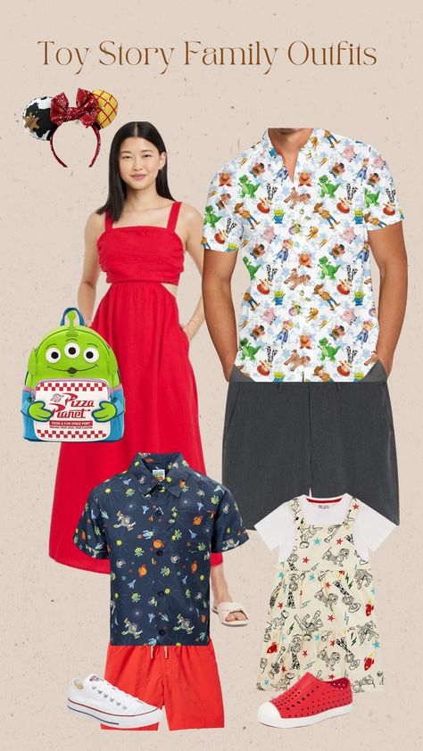 Toy Story Family Disney Outfits, Toy Story Outfit Ideas Disney Inspired, Toy Story Disneybound, Family Disney Outfits, Hollywood Studios Outfit, Family Outfit Ideas, Disney World Hollywood Studios, Toy Story Land, Disney World Outfits