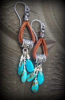 Diy Leather Earrings, Leather Jewelry Diy, Jewelry Making Earrings, Cord Jewelry, Earrings Ideas, Earrings Everyday, Yee Haw, Earrings Inspiration, Homemade Jewelry