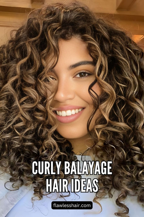 Golden Caramel Curly Balayage Brown Caramel Balayage Curly Hair, Caramel Highlights On Brown Hair Curly Hair, Balayage For Dark Curly Hair, Balayage For Naturally Curly Hair, Balayage On Curly Hair Brunettes, Sunkissed Balayage Curly Hair, Ombré Hair Curly, Balayage Hair Brunette Curly, Balayage Hair Curly Hair