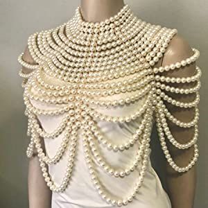 Bridal Body Jewelry, Jóias Body Chains, Body Necklace Chain, Shoulder Necklace, Chain Bra, Hanging Beads, Body Chains, Wedding Wraps, Chunky Beads