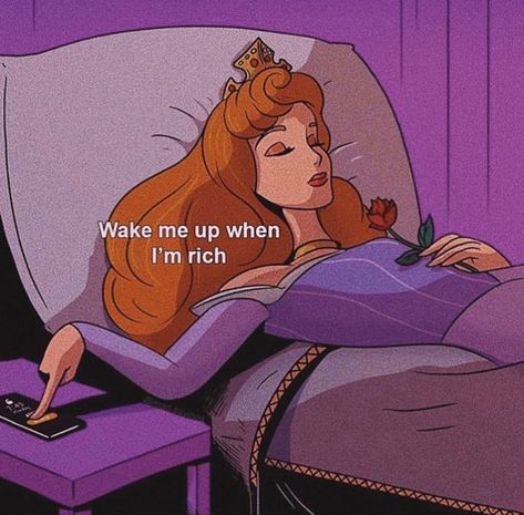 #disneyprinces #sleepingbeauty #stayhome #mood #wakemeup 디즈니 캐릭터, Prințese Disney, Pinturas Disney, Disney Aesthetic, Cartoon Quotes, Disney Memes, Baddie Quotes, Komik Internet Fenomenleri, Vintage Cartoon