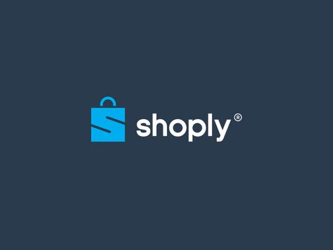 Logo Shoply ® color store e commerce e-commerce shop clean blue brand design identity logo Online Shopping Logo Design, Store Logos Ideas, E Shop Logo, E Commerce Logo Design Ideas, E Commerce Logo Design, Home Logo Design Ideas, Commerce Logo Design, Sales Logo Design, Online Store Logo Design