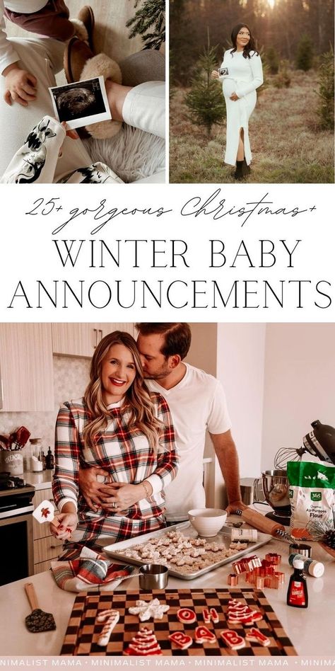 The very sweetest Christmas pregnancy announcement photos - whether you're planning a first baby announcement, expecting baby 2, 3, 4 or more - these creative baby announcements are festive & fun! First Baby Announcement, Christmas Pregnancy Announcement Photos, Christmas Pregnancy Announcement Ideas, Christmas Card Pregnancy Announcement, First Baby Announcements, Holiday Baby Announcement, First Pregnancy Announcements, Creative Baby Announcements, Christmas Pregnancy Reveal