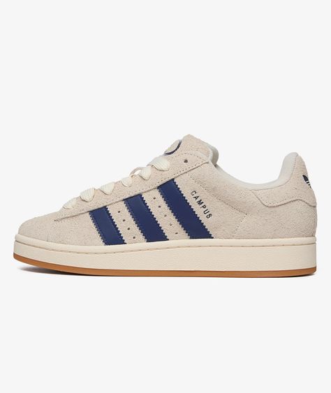 The CAMPUS 00s item  from the brand   adidas which is part of the Fall Winter 2024 campaign, is now available at SVD. Adidas Winter Shoes, Cute Adidas Shoes Women, Beige Campus 00s, Navy Campus 00s, Shoe Wishlist 2024, Beige Adidas Campus, Campus Addis’s, Adidas Campus Colors, Outfits With Adidas Campus 00s