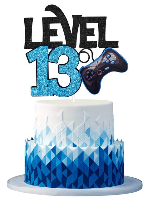 10th Birthday Cakes For Boys, Game Birthday Cake, Cakes For Teenagers, Video Game Cakes, 12th Birthday Cake, Gaming Party, 10 Birthday Cake, 13 Birthday Cake, Birthday Wishes Cake