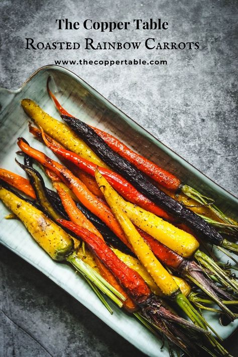 What are the best recipes for roasted carrots? I may be biased, but I happen to think this recipe right here is one of the best, and I hope you do too! This colorful veggie side is about as easy as it gets, and tasty as well. Read on, and I’ll show you how to make this simple recipe! Rainbow Carrots Roasted, Rainbow Carrot Recipes, Roasted Rainbow Carrots, Cream Of Asparagus Soup, Creamed Asparagus, Roasted Carrots Recipe, Easy Vegetable, Rainbow Carrots, Asparagus Soup