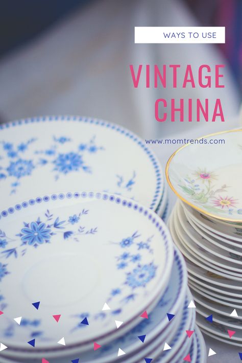 Repurpose Old China Dishes, Uses For Old China Dishes, What To Do With Grandmas China, Ideas For Old China Dishes, Using China Everyday, Crafts With China Dishes, China Plate Crafts, What To Do With Old China Dishes Ideas, Upcycle China Dishes