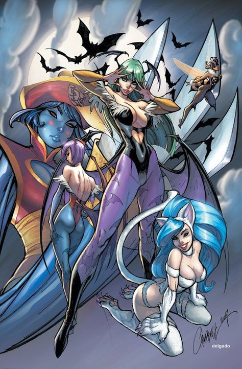 Darkstalkers Character Game, J Scott Campbell, Scott Campbell, Fairytale Fantasies, Hubba Hubba, Nice Art, Comic Games, Comic Book Heroes, Pin Up Art