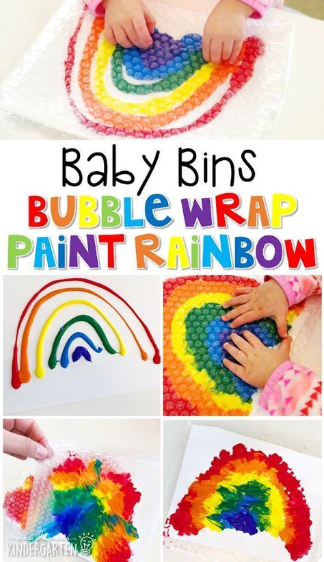 Maluchy Montessori, Rainbow Craft, Rainbow Activities, Infant Classroom, Aktiviti Kanak-kanak, Baby Sensory Play, Baby Art Projects, Baby Play Activities, Nursery Activities