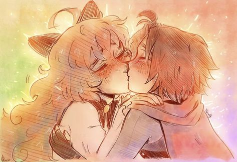 Ruby X Penny, Rwby Penny, Wlw Love, Red Like Roses, Rwby Ships, Rwby Fanart, Rwby Anime, Rooster Teeth, Smart Auto