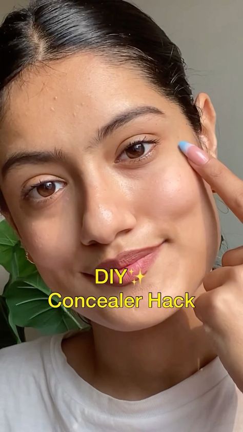 _mansi_kukreja on Instagram: DIY✨ Concealer Hack . . . . #diyhome #makeuphacks #reelindia Diy Concealer, Drugstore Concealer, Instagram Diy, Flawless Skin, Concealer, Makeup Tips, Beauty Tips, Makeup Bag, Beauty Hacks