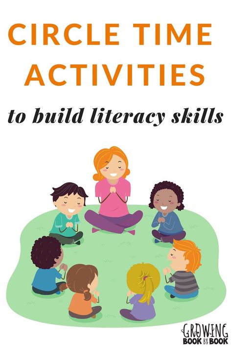 Lots of books, songs, and activities to build literacy-rich circle times with toddlers, preschoolers, and kindergarteners. #circletime #literacy via @growingbbb Toddler Circle Time, Preschool Circle Time Activities, Oral Language Activities, Literacy Activities Preschool, Lots Of Books, Circle Time Activities, Preschool Language, Preschool Circle Time, Literacy Lessons