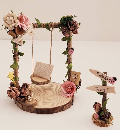 Fairy House Crafts, Baby Ballerina, Desain Buklet, Fairy Garden Crafts, Fairy Crafts, Fairy Wands, Diy Fairy, Fairy Garden Diy, Miniature Fairy