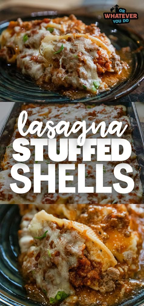 Stuffed Shells With Mascarpone Cheese, Stuffed Shell Lasagne, Beef-stuffed Shells With Creamy Ricotta Filling, Recipes With Large Shell Pasta, Shrimp Alfredo Stuffed Shells, Pizza Stuffed Shells, Lasagna Shells Stuffed, Hamburger Stuffed Shells, Large Shells Stuffed