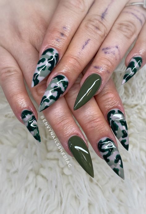 Camp Nails, Acrylic Nails Design, Camo Nails, Nails Shellac, Leopard Print Nails, Amazing Nails, Print Nails, Acrylic Nail Designs, Nails Design