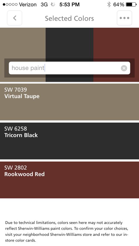 House- Virtual Taupe  Trim- White  Shutters- Tricorn Black  Doors- Rockwood Red Cabin Colors, Grey Exterior House Colors, Exterior Siding Colors, Exterior Paint Schemes, Tan House, Shutter Colors, Best Exterior Paint, House Paint Color Combination, Exterior House Paint Color Combinations