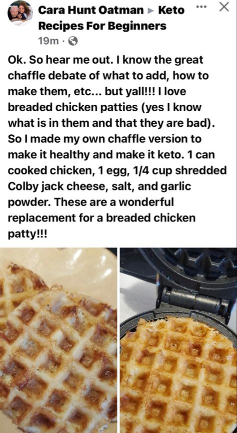 Chaffle Bowl Recipe, Chicken Chaffle, Bread Chaffles, Waffle Ideas, Dash Recipe, Chaffle Recipes, Waffle Iron Recipes, Keto Chaffle, Waffle Maker Recipes