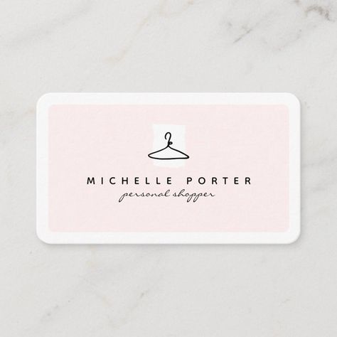 Modern blush pink fashion stylist personal shopper Personal Shopper Logo Ideas, Personal Shopper Logo, Buissness Cards, Personal Shopper Business, Great Logo Design, Boutique Business Cards, Lavender Fashion, Personalized Business Cards, Logo Aesthetic