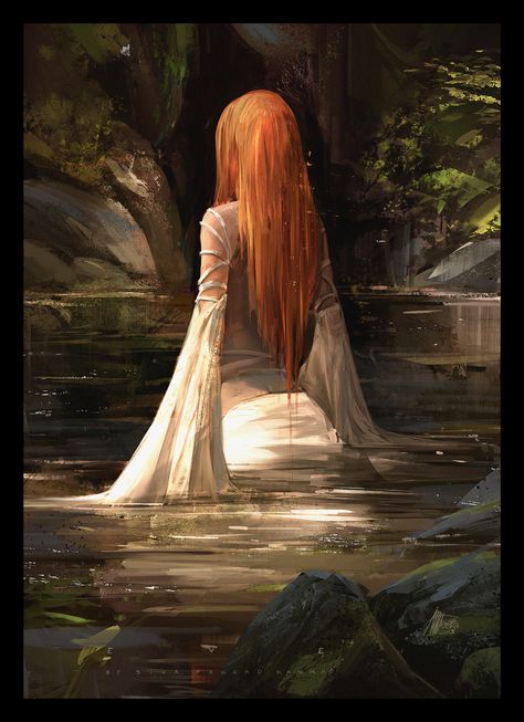 ArtStation - E V E, Sina Pakzad Kasra Redhead Art, Water Nymphs, Seni Dan Kraf, Fantasy Magic, 사진 촬영 포즈, Soyut Sanat Tabloları, Images Esthétiques, Fete Anime, Arte Fantasy