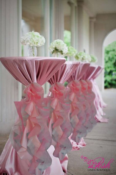 Reception Chair Decorations, Highboy Table, Cocktail Table Decor, Wedding Chair Sashes, Decoration Birthday Party, Decoration Evenementielle, Aisle Runners, Chair Sash, Gender Reveal Decorations