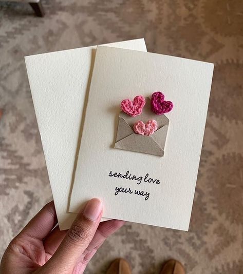 @etsyoclock shared a photo on Instagram: “Artist: @BubsTreasures ❤️ "Half of all proceeds made from sales are donated to various hospitals and healthcare initiatives in the GTA.…” • Jan 5, 2021 at 5:55pm UTC Valentines Day Card For Him, Diy Cards For Boyfriend, Saint Valentin Diy, Valentines Bricolage, Valentines Day Cards Handmade, Birthday Gifts For Boyfriend Diy, Ge Bort, Creative Gifts For Boyfriend, Birthday Cards For Boyfriend